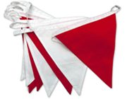 Red and White Bunting